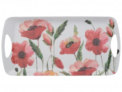 Creative Tops - Plastový tác Watercolour Poppies - 38*20 cm
