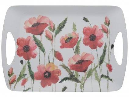 Melaminový tácek Watercolour Poppies velký