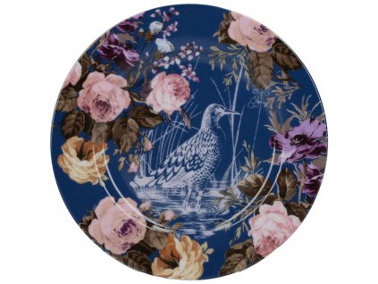 Porcelánový dezertní talíř Wild Apricity modrý