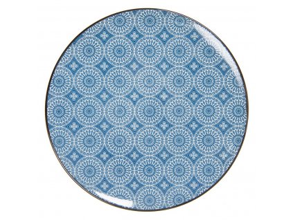 Clayre & Eef - Jídelní talíř BLUE ORNAMENT