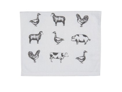 Clayre & Eef - Kuchyňský ručník COUNTRYLIFE ANIMALS - 40*66 cm