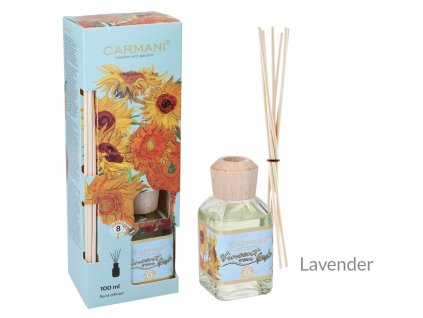 Carmani - Designový difuzér Vincent van Gogh - Sunflowers "Lavender" - 100 ml
