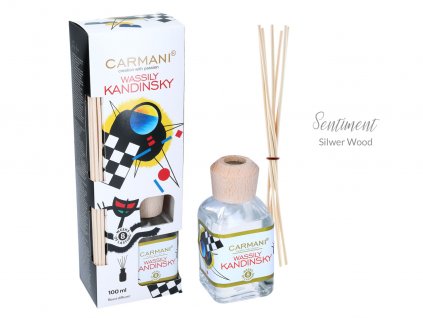 Carmani - Designový difuzér W. Kandinsky - Sentiment "Silver wood" - 100 ml