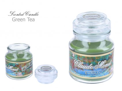 C. Monet - Vonná svíčka ve skle "Green Tea" - 335 g