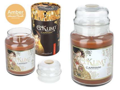 G. Klimt - Vonná svíčka ve skle "Amber" velká - 650 g