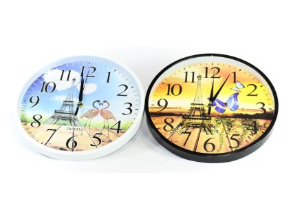 Nástěnné hodiny EIFFELOVKA - 30 cm