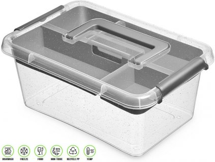 Antibakteriální box s vložkou na přílohy