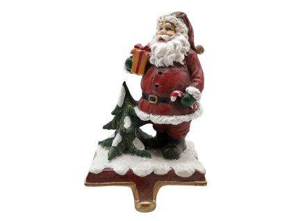 Clayre & Eef - Háček na vánoční punčochu SANTA - 10*8*16 cm