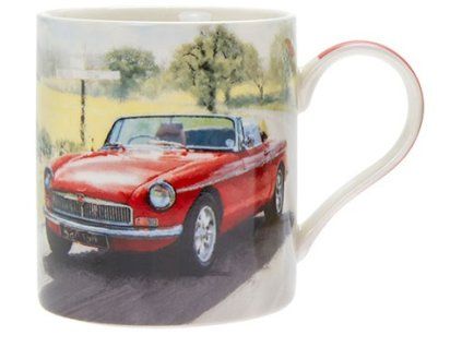 Porcelánový hrníček retro Auto