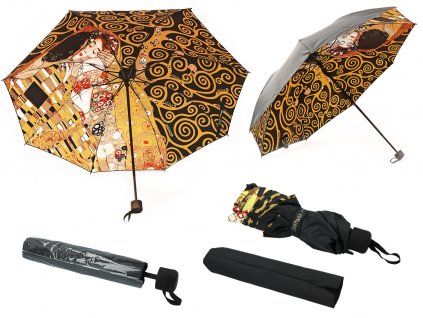 Skládací deštník G. Klimt, The Kiss + The Tree of Life
