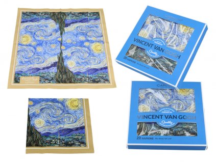 Papírové ubrousky V. Van Gogh. Starry Night