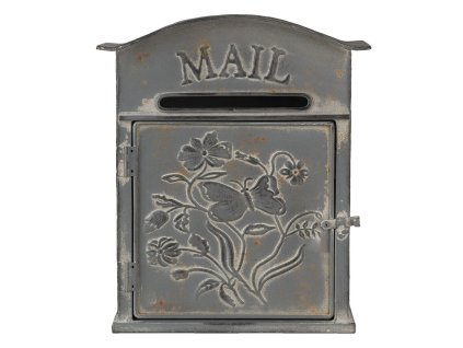 Poštovní schránka MAIL kytky, patina