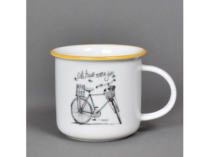 Pánské kolo se žlutou linkou