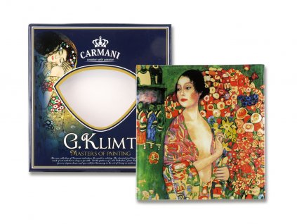 Skleněný talíř G. Klimt Tanečnice