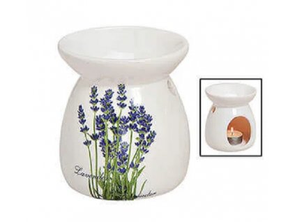Keramická aromalampa s levandulí