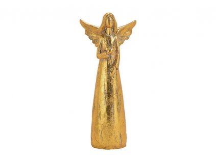 Anděl zlatý patinovaný 24 cm