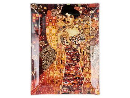 Skleněný talíř G. Klimt Adele Bloch Bauer