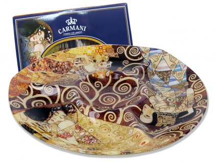 Skleněný talíř G. Klimt Adela