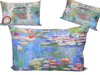 Polštář Claude Monet LEKNÍNY