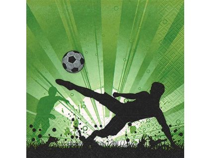 Dezertní třívrstvé ubrousky Soccer mania, 20 ks