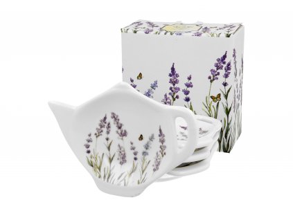 Porcelánový podčajník, dekor Provence LEVANDULE