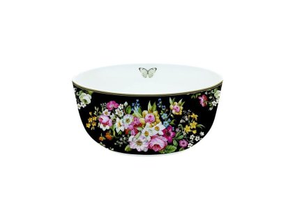 Porcelánová miska BLOOMING OPULENCE tmavý podklad