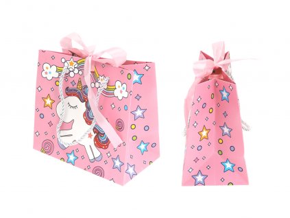 Dárková papírová taška pro děti, Unicorn..