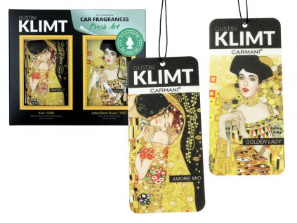 Sada 2 vůní do auta, G. Klimt Amore mio + Golden Lady