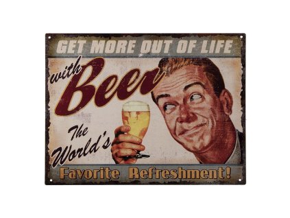 Plechová cedule BEER