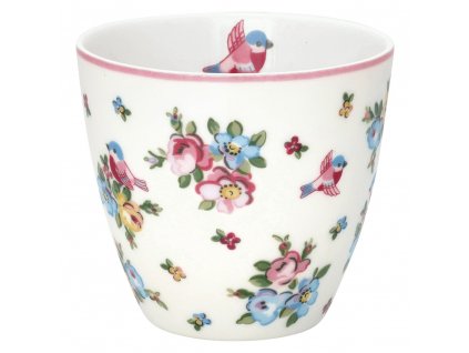 GreenGate Porcelánový hrnek na latté Ellie white 300 ml