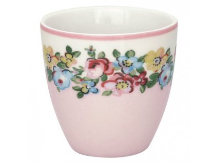 GreenGate Porcelánový hrnek Mini Latte Cup Madison White 125 ml