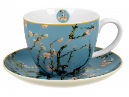Porcelánový šálek s podšálkem V. van Gogh Almond Blossom v dárkové krabičce 470 ml