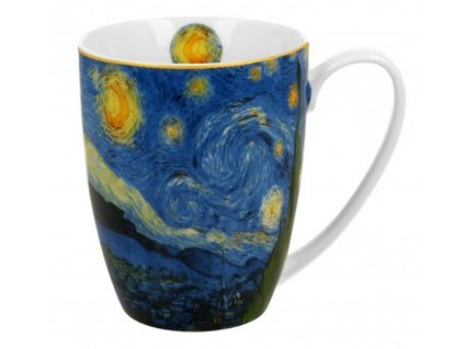 Porcelánový hrnek V. van Gogh Hvězdná noc v dárkové krabičce 380 ml