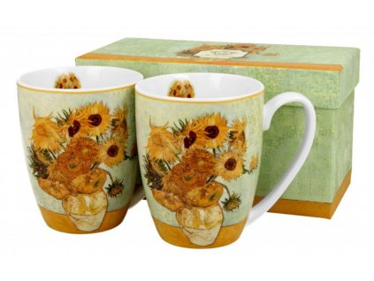 Sada dvou šálků V. van Gogh SLUNEČNICE v dárkové krabičce