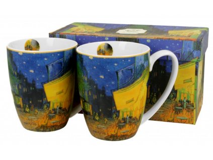 Sada dvou šálků V. van Gogh TERASA V NOCI v dárkové krabičce