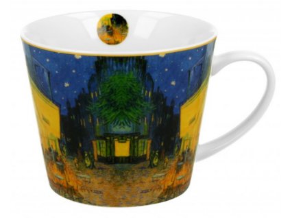 Velký porcelánový hrnek V. van Gogh TERASA V NOCI v dárkové krabičce 610 ml