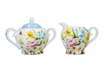 Creative Tops - Porcelánová cukřenka a mléčenka English Garden od Katie Alice - /21,3*9,5*10,3 cm/