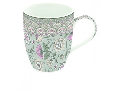 Easy Life - Porcelánový hrnek Kalamkari Sage zelený - 350 ml