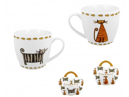 Porcelánový hrnek CLASSIC CATS v přebalu