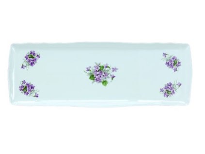 Porcelánový podnos FIALKY - 45 cm