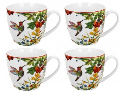 Porcelánová sada hrníčků LINNEA PTÁČEK