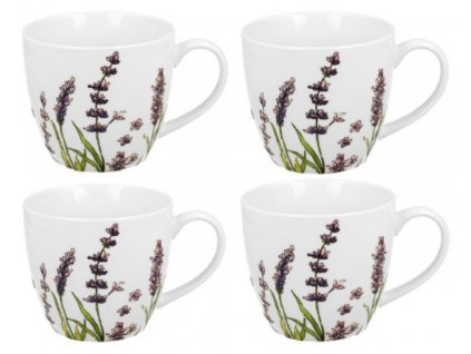 Porcelánová sada hrníčků LAVENDER CLASSIC