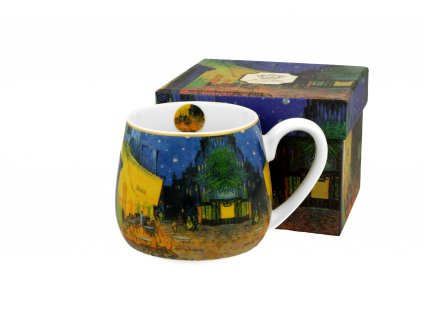 DG - Porcelánový hrnek Barylka V. van Gogh KAVÁRNA terasa v noci v dárkové krabičce - 430 ml