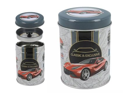 Plechová dóza na kávu a sypaný čaj Classic & Exclusive, Cars