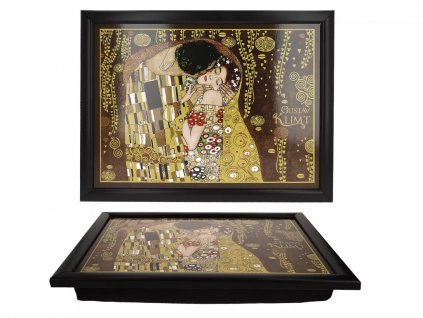 Servírovací tác s polštářem G. Klimt, The Kiss