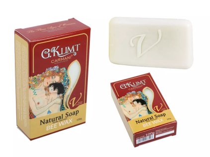 Carmani - Přírodní mýdlo, dekor G. Klimt, včelí vosk - 100 g