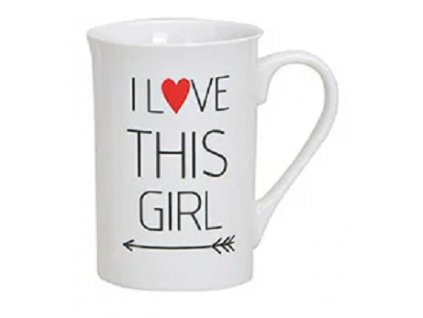 GW - Porcelánový hrníček I love you This Girl - 275 ml