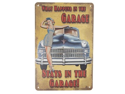 PLECHOVÁ CEDULE GARAGE