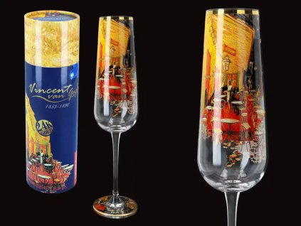 Sklenice na víno V. van Gogh, Terasa noční kavárny v dárkovém balení