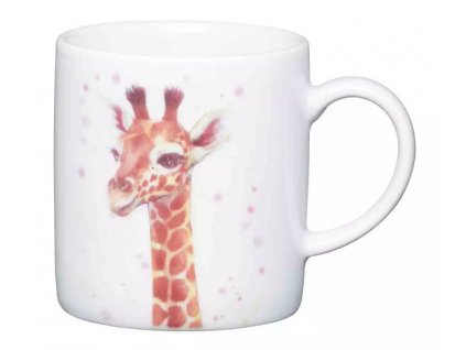 Porcelánový hrníček na espresso Giraffe s motivem žirafy. Objem je 80 ml.